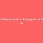 Combinaciones de colores para pantalón lila